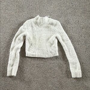 Divided Cream Turtleneck Sweater